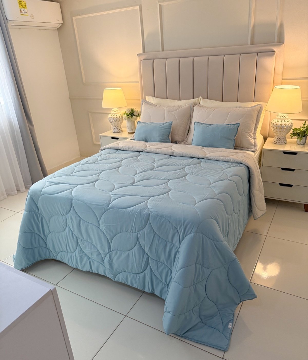 Edredon Beige/Jade