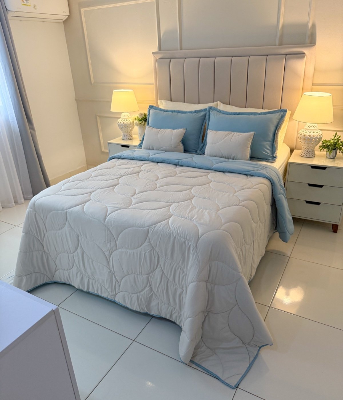 Edredon Beige/Jade