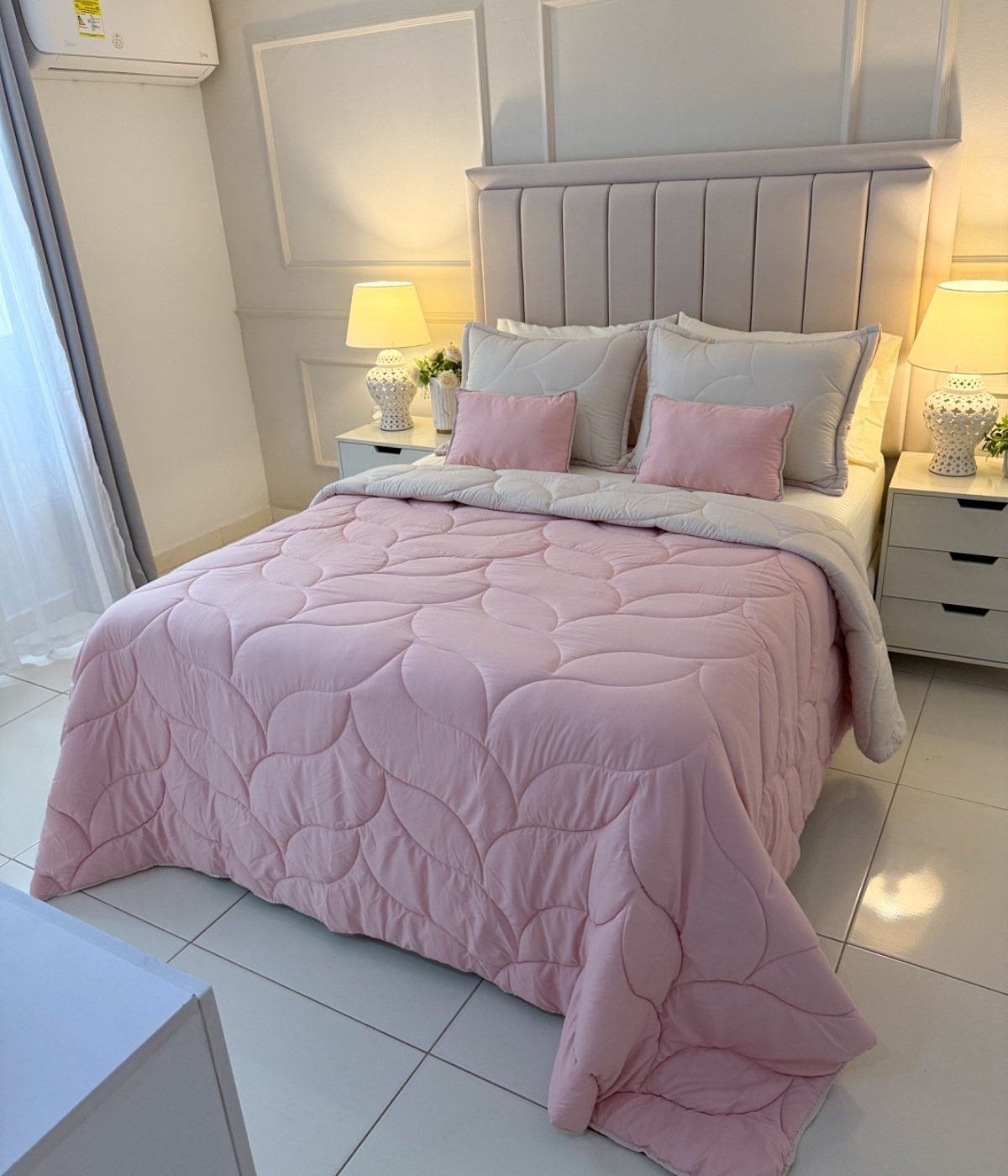 Edredon Pink/Beige