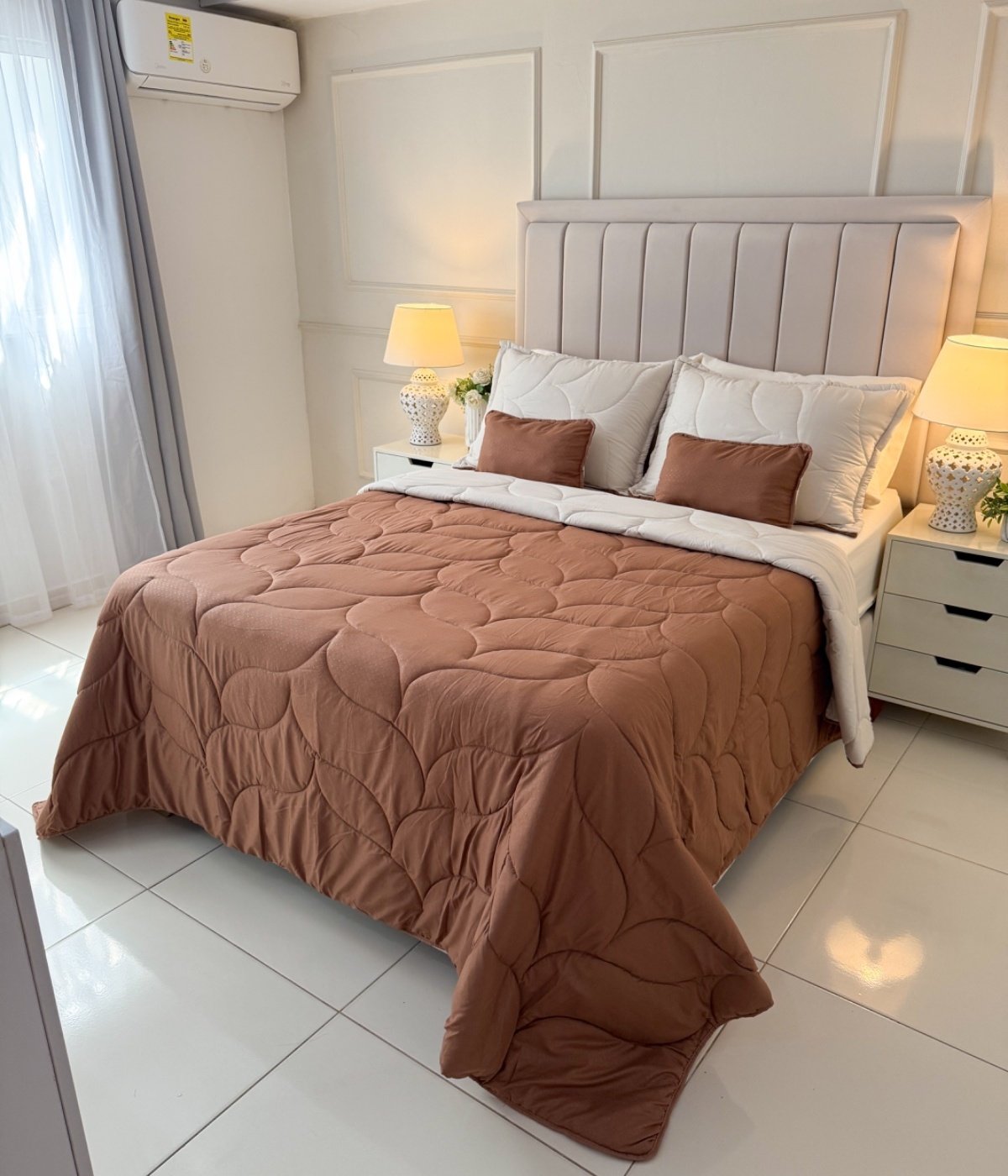 Edredon Chocolate/Beige
